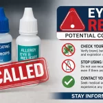 eye drops recalled safety warning bottle contamination