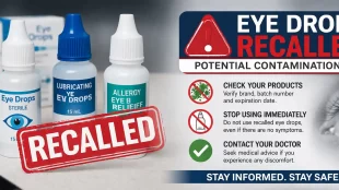 eye drops recalled safety warning bottle contamination